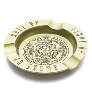 Golden Ashtray Made Of Zinc Alloy